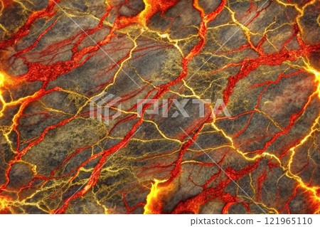 Colorful ink water. Marble texture. fluid mix with rusty streak vein effect. Abstract stained surface. Mineral stone pattern art background. 121965110