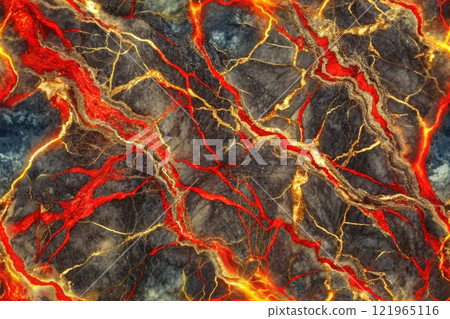 Colorful ink water. Marble texture. fluid mix with rusty streak vein effect. Abstract stained surface. Mineral stone pattern art background. 121965116