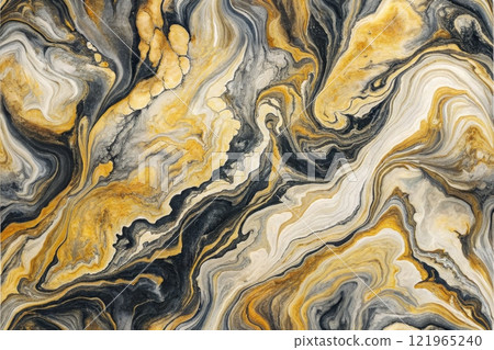 Marble ink colorful. marble pattern texture abstract background. can be used for background or wallpaper 121965240
