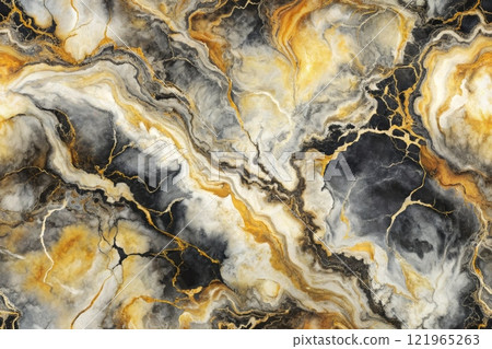 Marble ink colorful. marble pattern texture abstract background. can be used for background or wallpaper 121965263