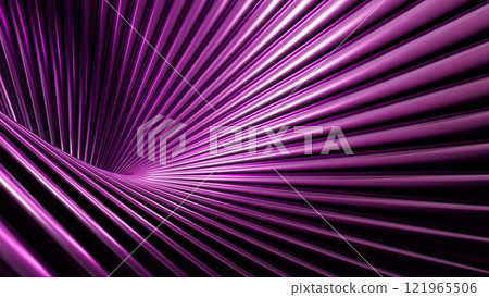 Abstract background with metallic waves, shiny surface in dark tones, modern design for wallpapers, presentations, banners, and graphic design 121965506
