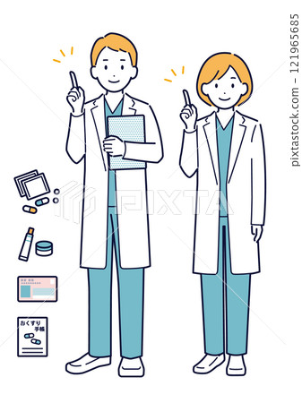 醫生解釋的插畫_全身 醫生解釋的插畫_全身 121965685