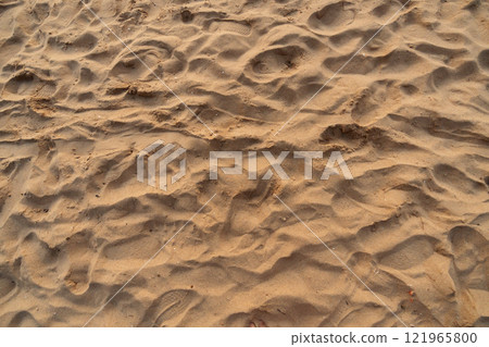 background of sand on beach 121965800