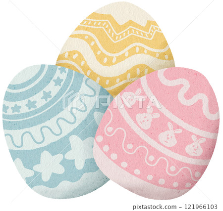 Easter Coloring Egg Illustration Easter Coloring Egg Illustration 121966103