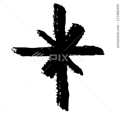 手寫筆描邊圖 121966405