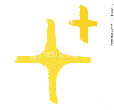 用畫筆描邊手繪閃光插圖 121966407