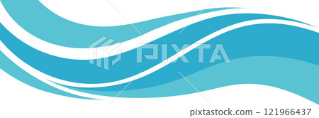 Water Wave Logo abstract design 121966437