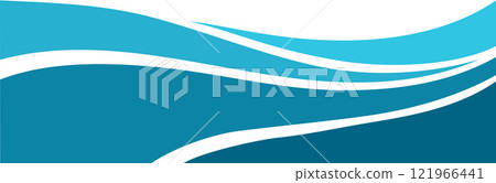Water Wave Logo abstract design 121966441