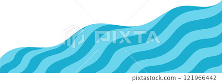 Water Wave Logo abstract design 121966442