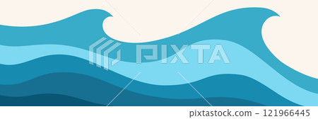 Abstract blue illustration on white background 121966445