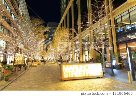 [Tokyo] Night view of Marunouchi Nakadori (Marunouchi illumination) 121966463