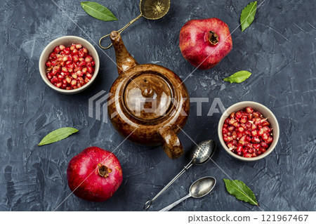 Fruit tea with pomegranate. 121967467