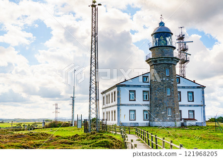 Lighthouse at Cabo de Penas in Asturias, Spain Lighthouse at Cabo de Penas in Asturias, Spain 121968205