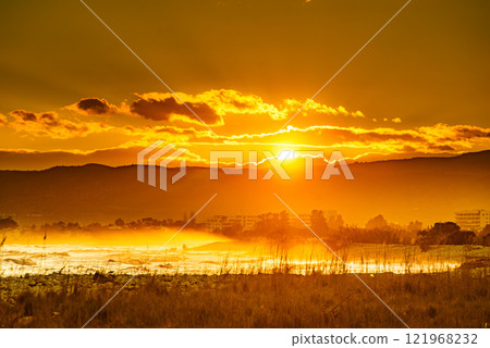 Sunset landscape on coast in Spain Sunset landscape on coast in Spain 121968232