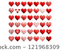 Heart set 121968309