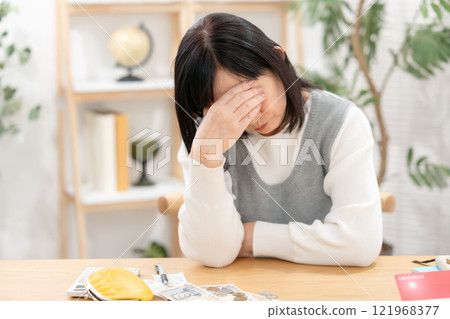 Headache, worries, hardships 121968377