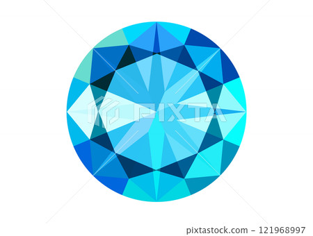 Beautiful blue gem cartoon Beautiful blue gem cartoon 121968997