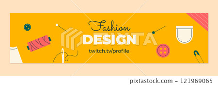 Hand drawn sewing atelier?twitch banner Hand drawn sewing atelier?twitch banner 121969065