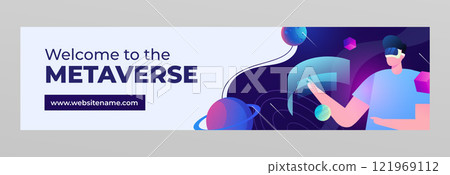 Gradient metaverse twitch banner 121969112