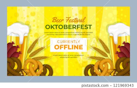 Flat oktoberfest twitch background 121969343