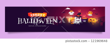 Twitch banner for halloween celebration 121969648