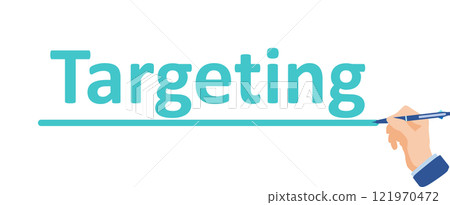 Targeting graphic material illustration Targeting graphic material illustration 121970472