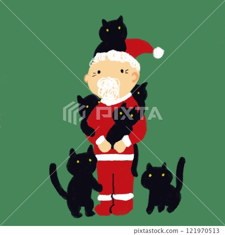 聖誕老人與黑貓 121970513