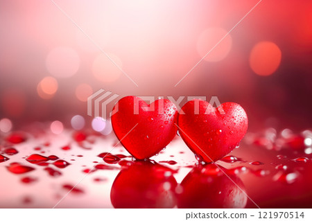 background, heart, light 121970514