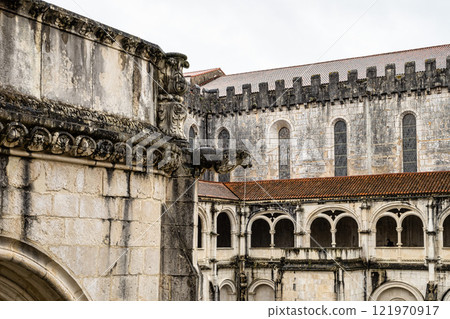 Cloister of Silence at Alcobaca monastery, Mosteiro de Santa Maria de Alcobaca at Alcobaca, Portugal Cloister of Silence at Alcobaca monastery, Mosteiro de Santa Maria de Alcobaca at Alcobaca, Portugal 121970917