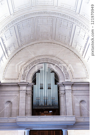 Interior of Sanctuary of Fatima, Portugal. Basilica of Our Lady of the Rosary, Basilica de Nossa Senhora do Rosario Interior of Sanctuary of Fatima, Portugal. Basilica of Our Lady of the Rosary, Basilica de Nossa Senhora do Rosario 121970949