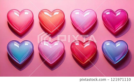 Anime style hearts 121971110