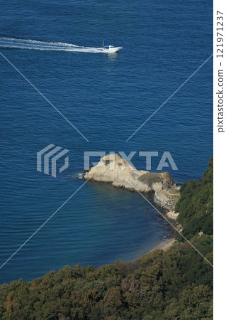 The tip of Yashima jutting out into the Seto Inland Sea, "The Nose of Nagasaki" 121971237
