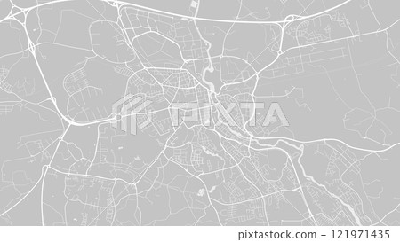 Background Orebro map, Sweden, white and light grey city poster. Vector map with roads and water. 121971435