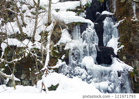 Towada Oirase Ice Falls Towada Oirase Ice Falls 121971793