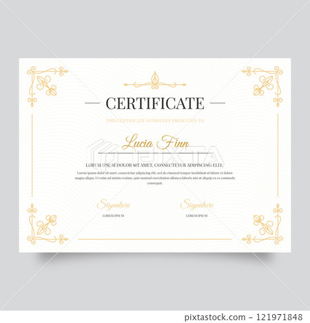 Elegant certificate template Elegant certificate template 121971848