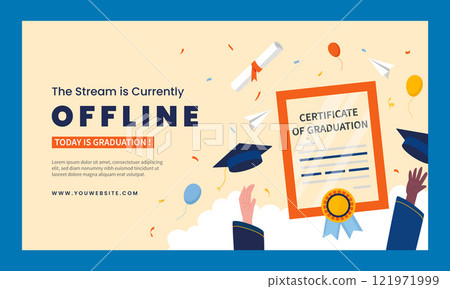 Twitch background for class of 2023 graduation 121971999