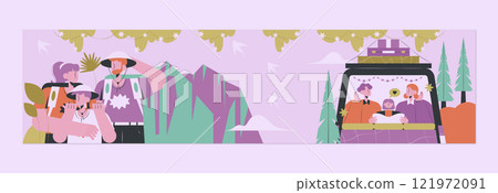 Flat international day of families twitch banner template 121972091