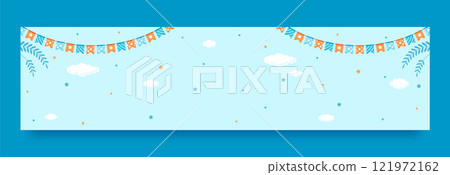 Hand drawn baby shower twitch banner 121972162