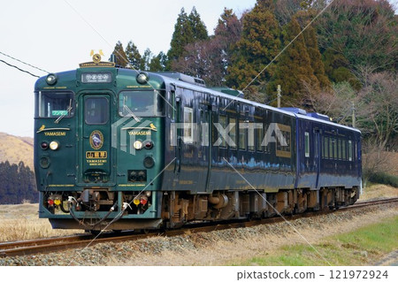 The design and story train "Kawasemi Yamasemi" that runs on the Toyohashi Main Line 121972924