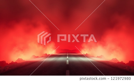 The Road to Hell Rendered Using Soft Lighting 121972980