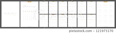 Calendar 2026 Sunday Start Handwritten Gold Minimal Vertical Template Calendar 2026 Sunday Start Handwritten Gold Minimal Vertical Template 121973170