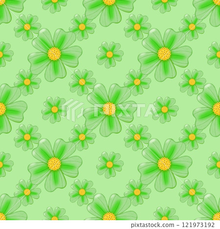 seamless pattern with chamomile flowers seamless pattern with chamomile flowers 121973192