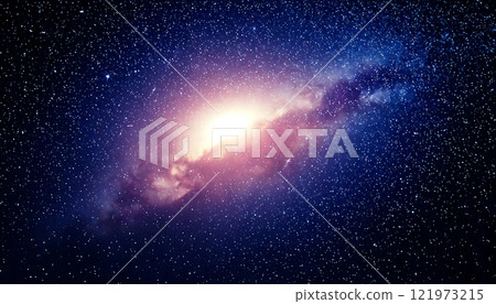 The Awakening of the Galaxy - Magnificent Brilliance of the Dawn of the Universe - Generative AI 121973215