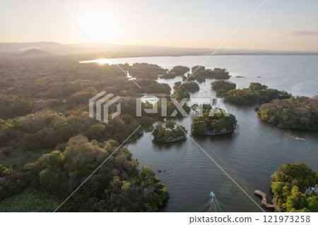 Boat tour in Granada Nicaragua 121973258