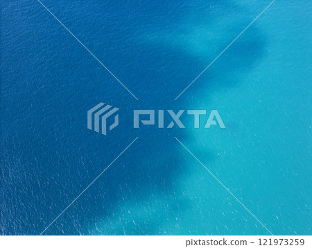 Blue sea water surface Blue sea water surface 121973259