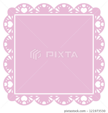 Cute lace frame - pink Cute lace frame - pink 121973530