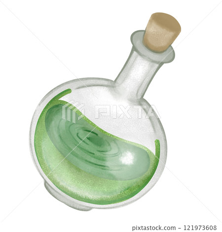 一瓶綠色藥水 121973608