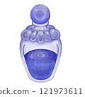 一瓶藍色魔法藥水 121973611
