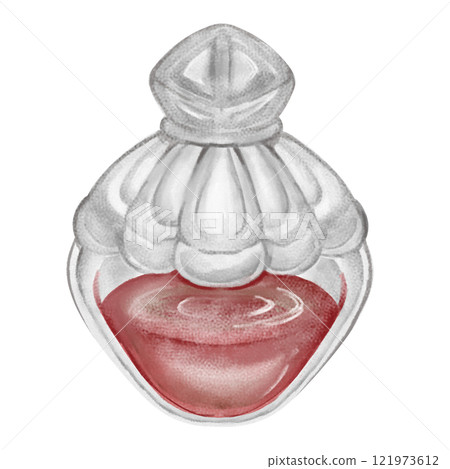 一瓶紅色魔法藥水 一瓶紅色魔法藥水 121973612