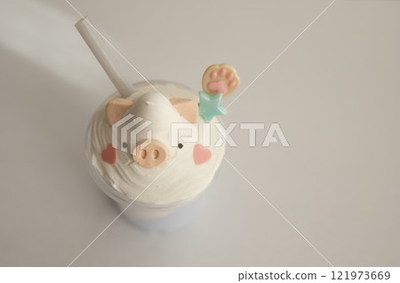 Homemade Fake Frappuccino Sweets Deco 121973669
